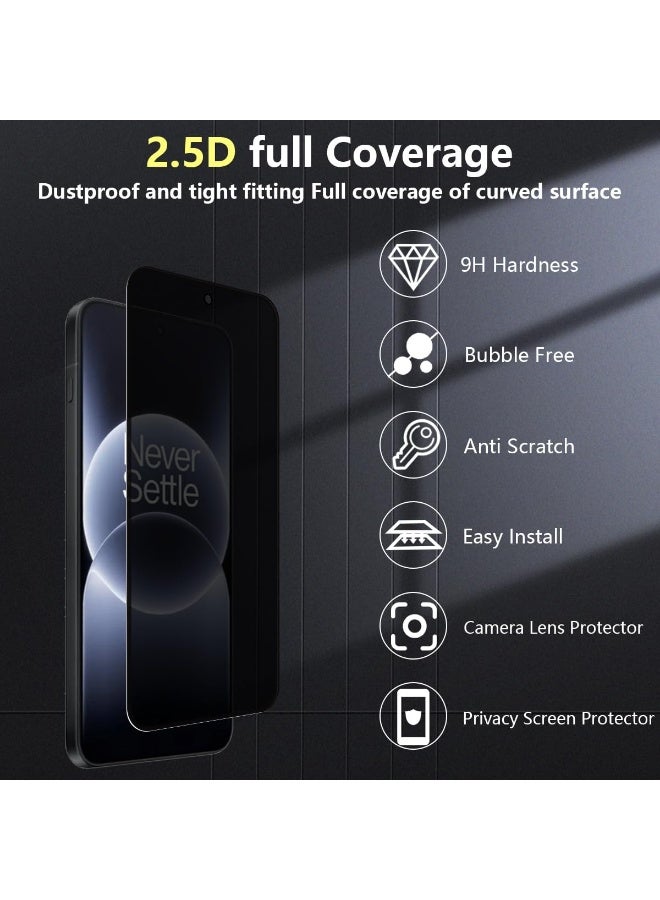 يويو تيك واقي شاشة OnePlus 15R من الزجاج المقسى (Tempered Glass) مانع للتجسس؛ يتميز بصلابة 9H، وجودة عالية الدقة (HD)، ومقاومة للخدش، وسهولة التركيب دون فقاعات هواء؛ مخصص لهاتف OnePlus 15R (مقاس 6.83 بوصة، إصدار 2025). - Image 3