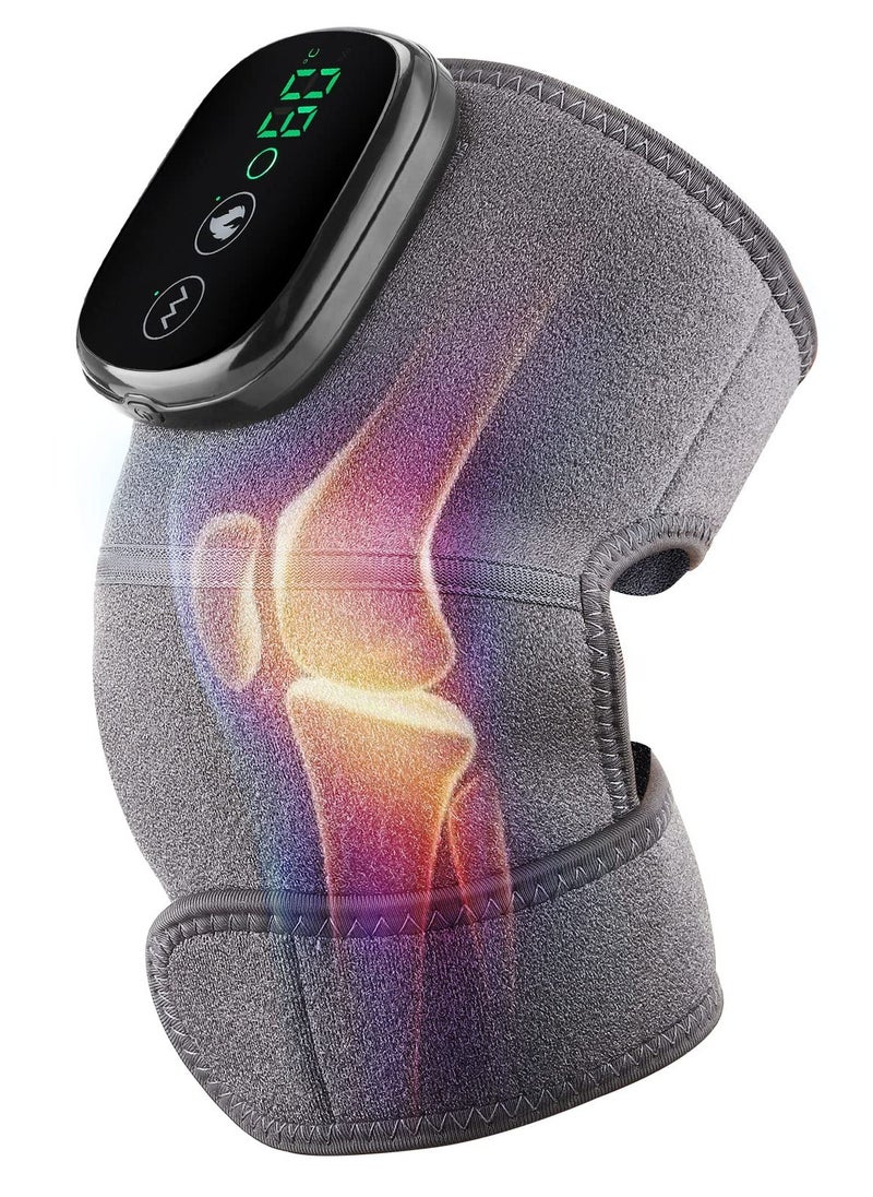 Excefore - Cordless Knee Massager Shoulder Brace with Heat, 3-In-1 Heated Elbow Wrap, Vibration Heating Pad, 3 Vibrations and Modes, Pad for Relax - Image 1