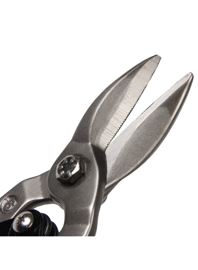 KSEIBI Aviation Snips Right 10" 250mm, Chrome Vanadium Steel, Cutting Tool with Precision Cutting Blades, Ideal for Wire, Barbed Wire, Thin PVC Pipe/Heavy Duty Metal Cutter Shears for Cutting Sheet Metal - Image 3