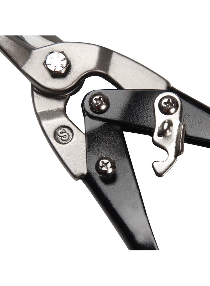 KSEIBI Aviation Snips Right 10" 250mm, Chrome Vanadium Steel, Cutting Tool with Precision Cutting Blades, Ideal for Wire, Barbed Wire, Thin PVC Pipe/Heavy Duty Metal Cutter Shears for Cutting Sheet Metal - Image 2