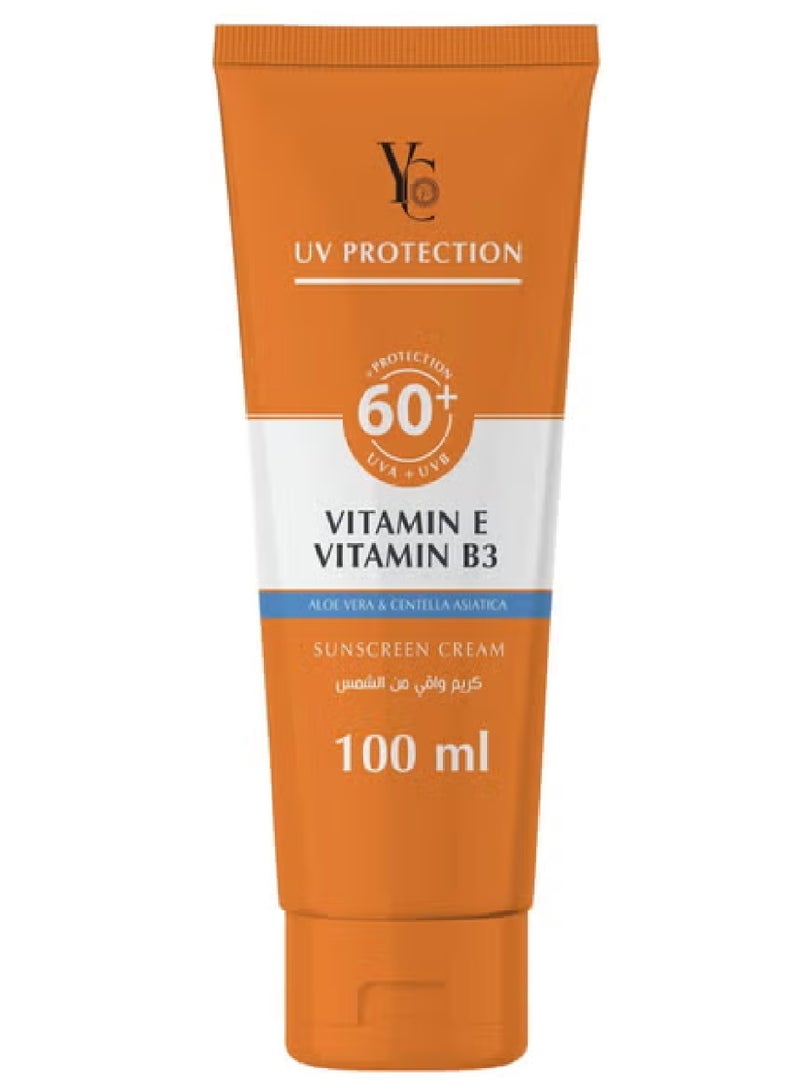 واي سي كريم واقي من الشمس 60+ حماية من الأشعة فوق البنفسجية - 100 مل