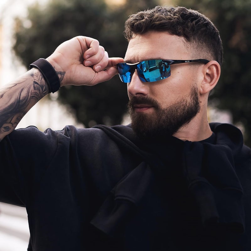 Duco Mens Sports Polarized Sunglasses UV Protection Sunglasses for Men 8177s - Image 3