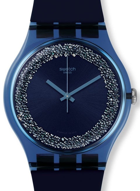Unisex Bluesparkles Quartz Movement Water Resistant Wrist Watch - 41 Mm