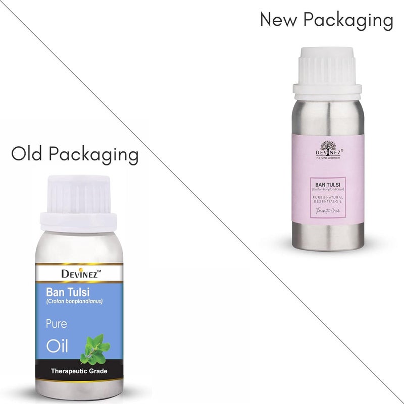Devinez Ban Tulsi ColdPressed Oil 100ml 100 Pure Natural Undiluted for Skin Hair care Slows Down Aging prevents Acne prevents Hair Loss Dandruff care Natural Remedies - Image 2