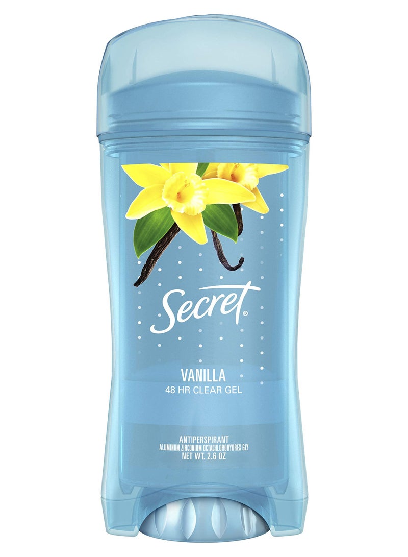 Secret Fresh Gel Antiperspirant Deodorant 48 HR Clear With Vanilla 2.6 OZ