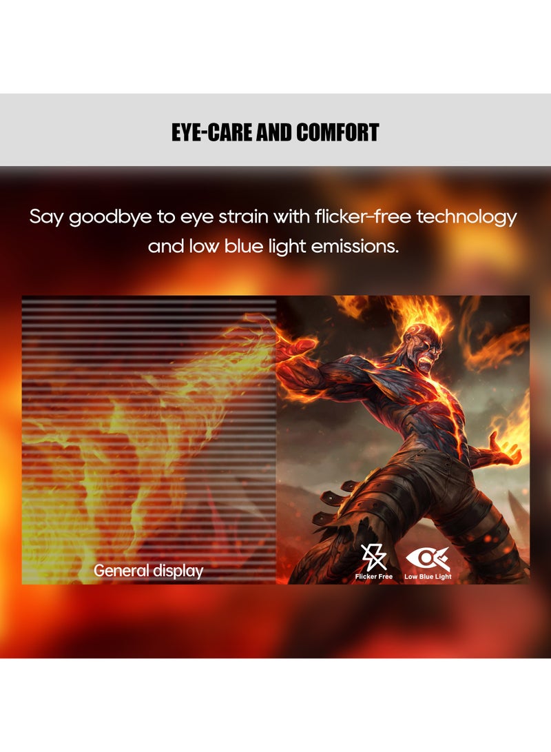 GXM EW27RFA-240Hz 27”Curved Frameless Ultra-Fast Gaming Monitor, FHD1920x1080 @ 240Hz, 16:9, Free Sync & G-Sync, 15000R Curved panel, 27” LED Backlight, 1ms Response, 16.7M colors, w/Speaker, Black  - Image 4