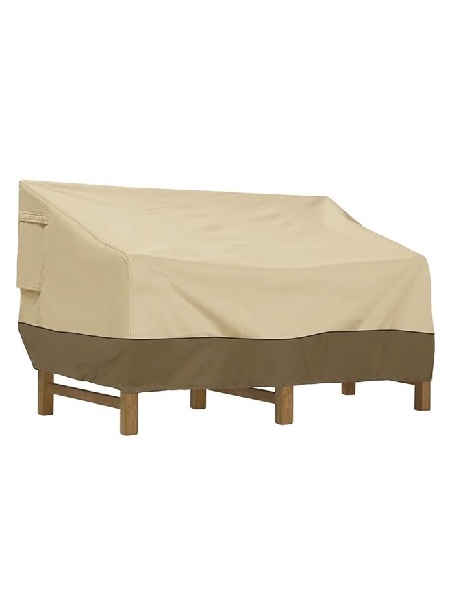 Kuajingdi Classic Patio Furniture Covers,Waterproof, Windproof and Dustproof  Sofa Loveseat Cover with Drawstring  - Image 1