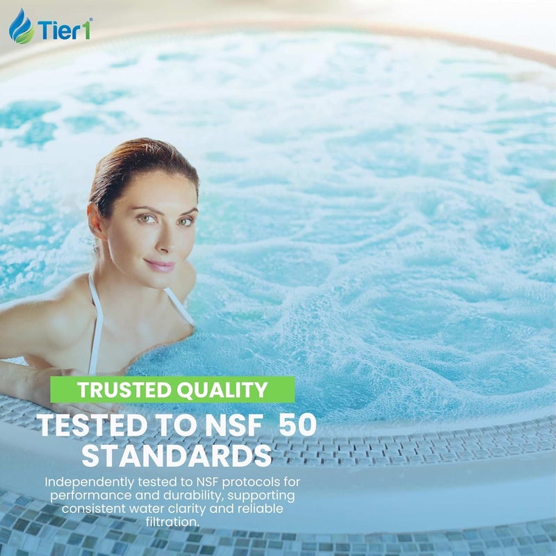 Tier1 Spa Filter Cartridge Replacement for Marquis Spa PPM35SC | Compatible with PPM35SC-F2M, FC-0195, Unicel 5CH-352 | 12-1/2" x 5-3/16" | Trilobal Fabric | Washable & Reusable | High Flow - Image 5