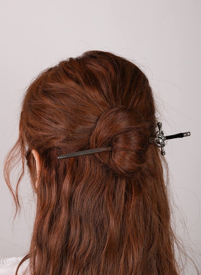 HAQUIL Viking Sword Hairpin Hair Stick Barrettes Hair Accessory for Women Hair Pin - Image 2
