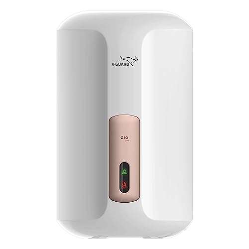 V-Guard Zio Pro 3 Litre Instant Water Heater | Advanced Multi-Layered Safety | 3000 W Powerful Heating | Suitable For Kitchen & Bathroom | 5 Year Tank Warranty by V-Guard | White-Metallic Rose Gold - Image 1