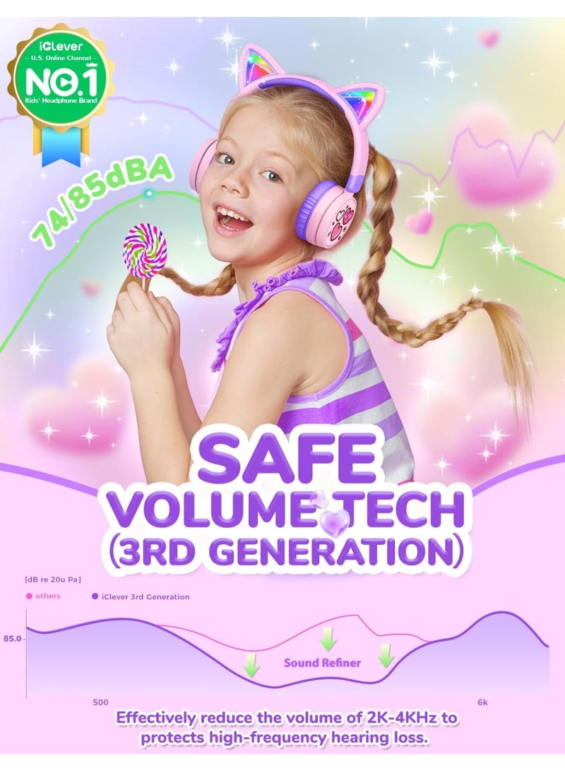 آيكليفير سماعات أذن لاسلكية للأطفال، سماعات أذن بلوتوث للأطفال - Image 4