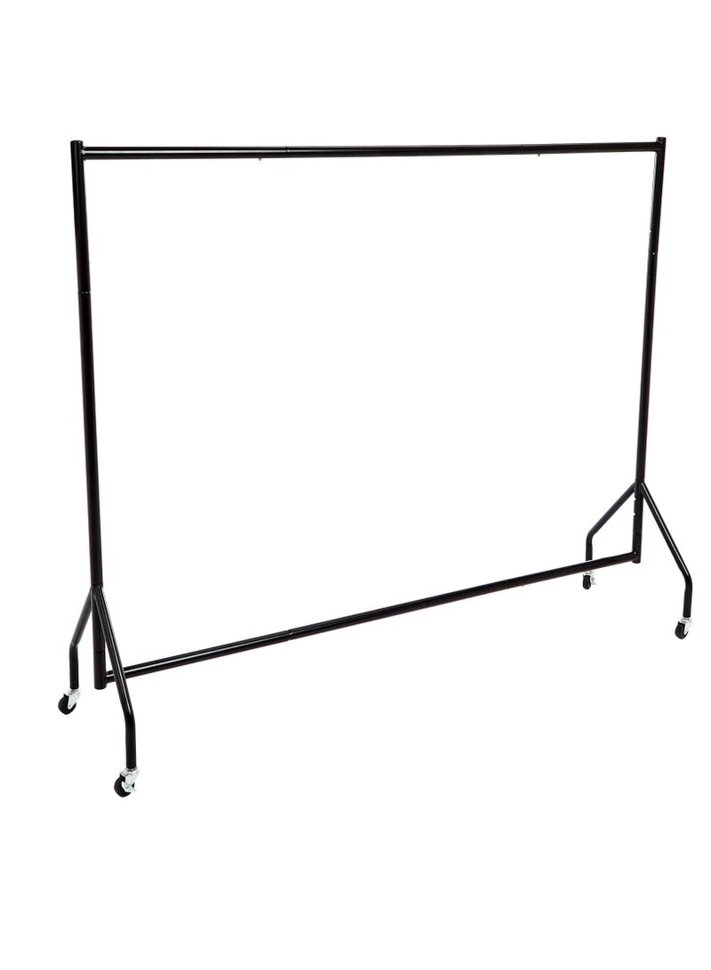 كيلا رف ملابس متحرك عالي التحمل، منظم ملابس معلق للعرض والتخزين، - أسود - Image 1