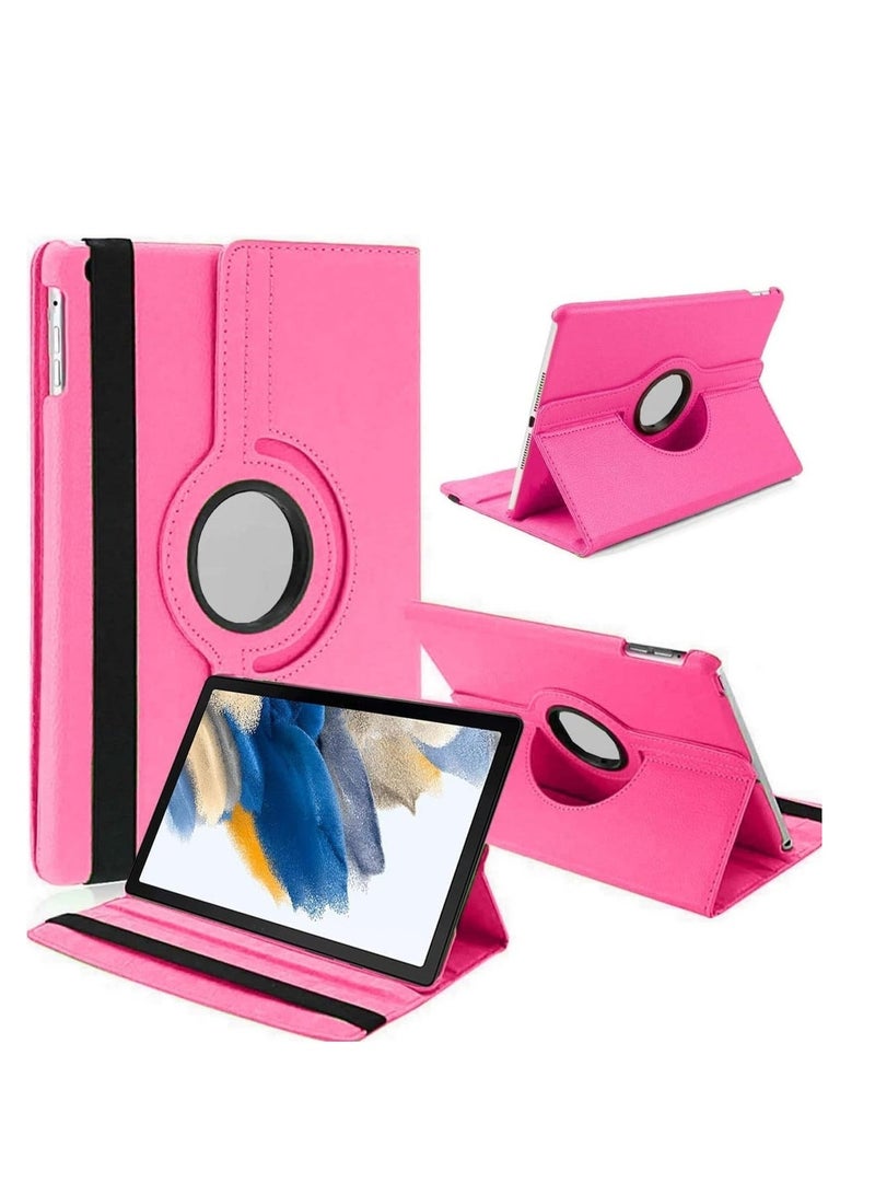 ELTRAZONE ELTRAZONE Galaxy Tab A9 Case - 360° Rotatable Tablet Cover for Samsung Galaxy Tab A9 8.7 Inch (2023, SM-X200/SM-X205/SM-X207) - PU Leather Protective Cover with Auto Wake/Sleep - Pink