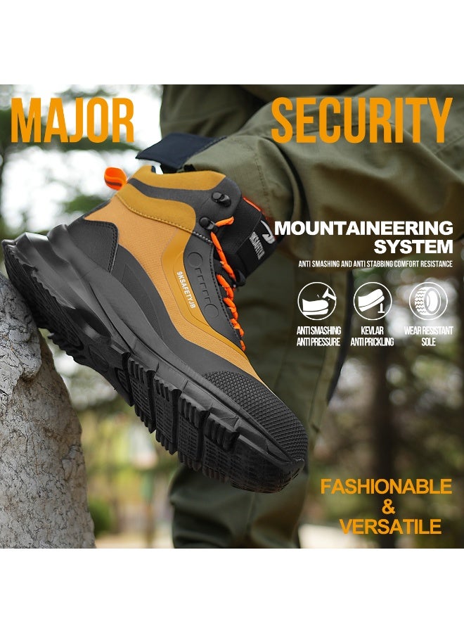 Steel Toe Shoes for Men Lightweight Safety Shoes Comfortable Puncture Proof Slip On Indestructible Work Shoes and Fashion Sneakers. - Image 4