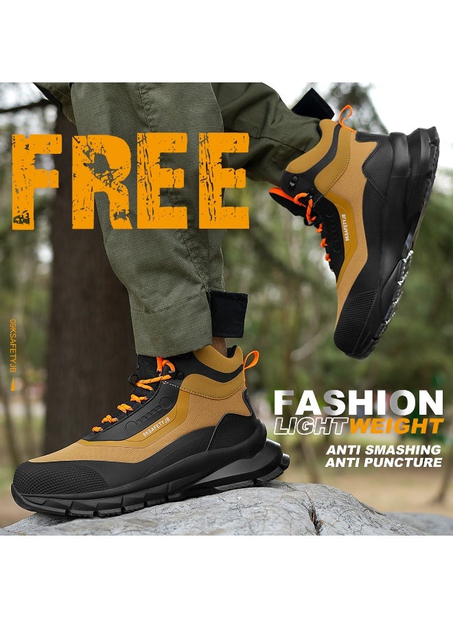 Steel Toe Shoes for Men Lightweight Safety Shoes Comfortable Puncture Proof Slip On Indestructible Work Shoes and Fashion Sneakers. - Image 5