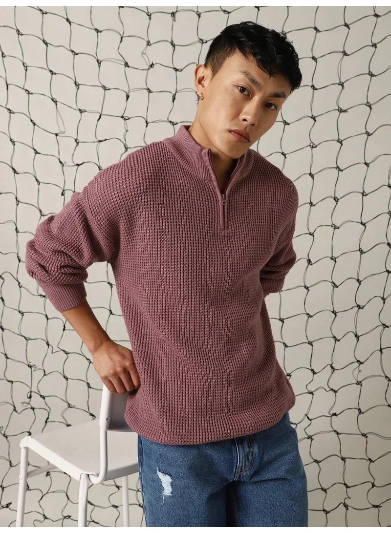 Hubberholme Men Acrylic Knitted Relaxed Fit Round neck Full Sleeves Sweaters