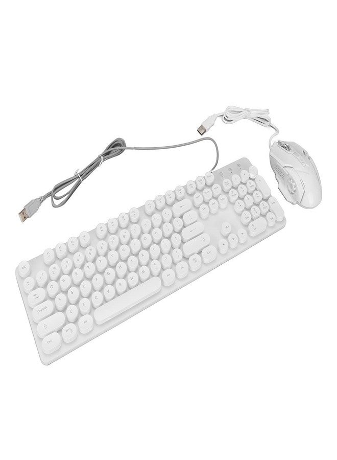 Zunate Wired Gaming Keyboard and Mouse Combo - Mechanical Keyboard with RGB Backlit, 3600 DPI Precision Gaming Mouse, for PC (White) - Image 3