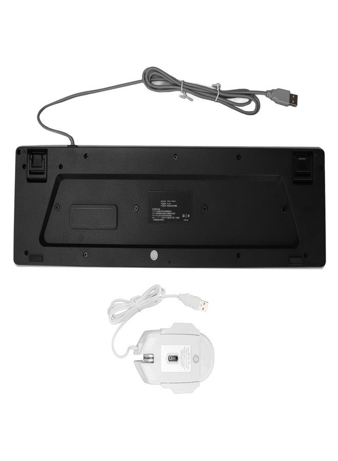 Zunate Wired Gaming Keyboard and Mouse Combo - Mechanical Keyboard with RGB Backlit, 3600 DPI Precision Gaming Mouse, for PC (White) - Image 2