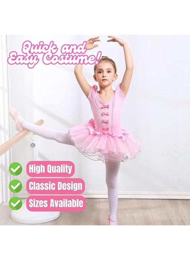 Home Smart Ballet Dance Tute Costume Dress for Kid's Classic Design Dress for Girls Short Sleeves Dress for Birthday Party and Dance Stage Performance - Image 4