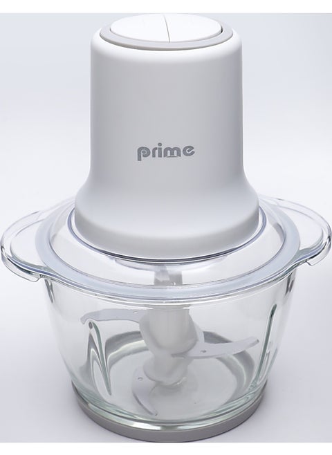 Chopper 500W 1.2L Glass Bowl 2 Speed Control White