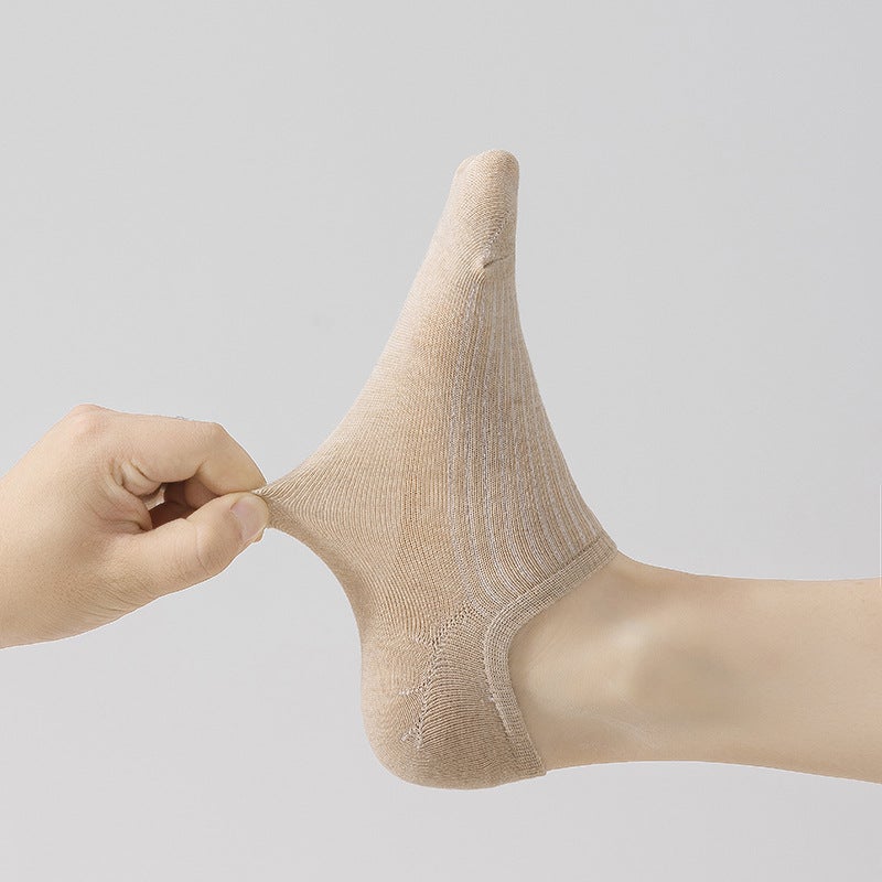 Boat Socks Women'S Striped Silicone Non-Slip With Men'S And Women'S Cotton Socks Japanese Zhuji Socks Invisible Socks - Image 4