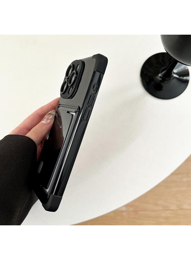 اس-توب جراب لهاتف iPhone 15 Pro Max بلون الماكارون مع فتحة جانبية للبطاقة من مادة TPU - Image 4