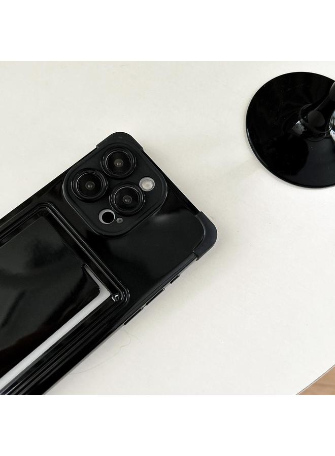 اس-توب جراب لهاتف iPhone 15 Pro Max بلون الماكارون مع فتحة جانبية للبطاقة من مادة TPU - Image 3