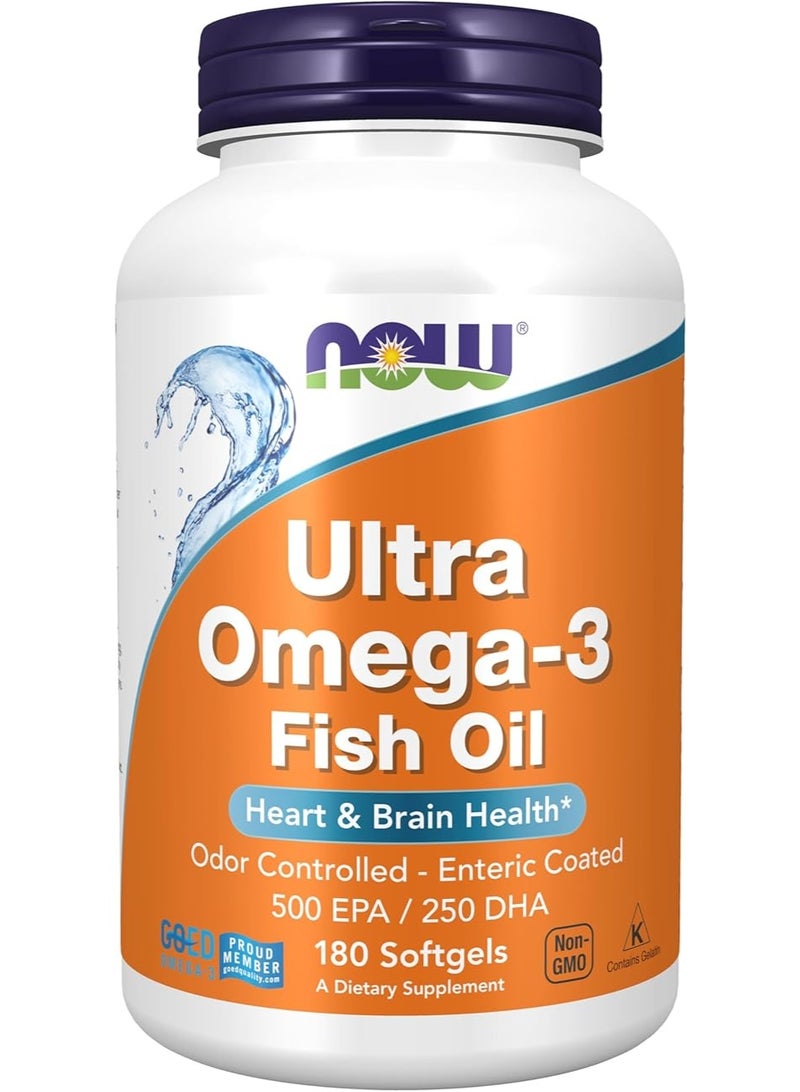 Now Foods, Ultra Omega-3, 500 Epa/250 Dha, 180 Softgels