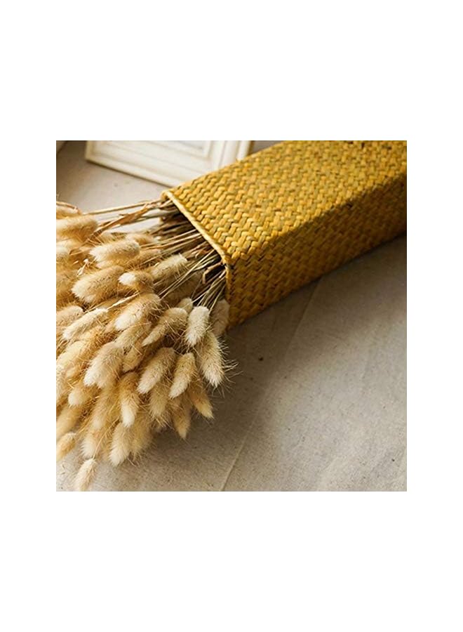 The Bros Handmade Wicker Flower Basket Organizer Natural Straw Vintage Rattan Vase Home Decorative Desk Storage Container Gift (11X11X30L065S) - Image 5