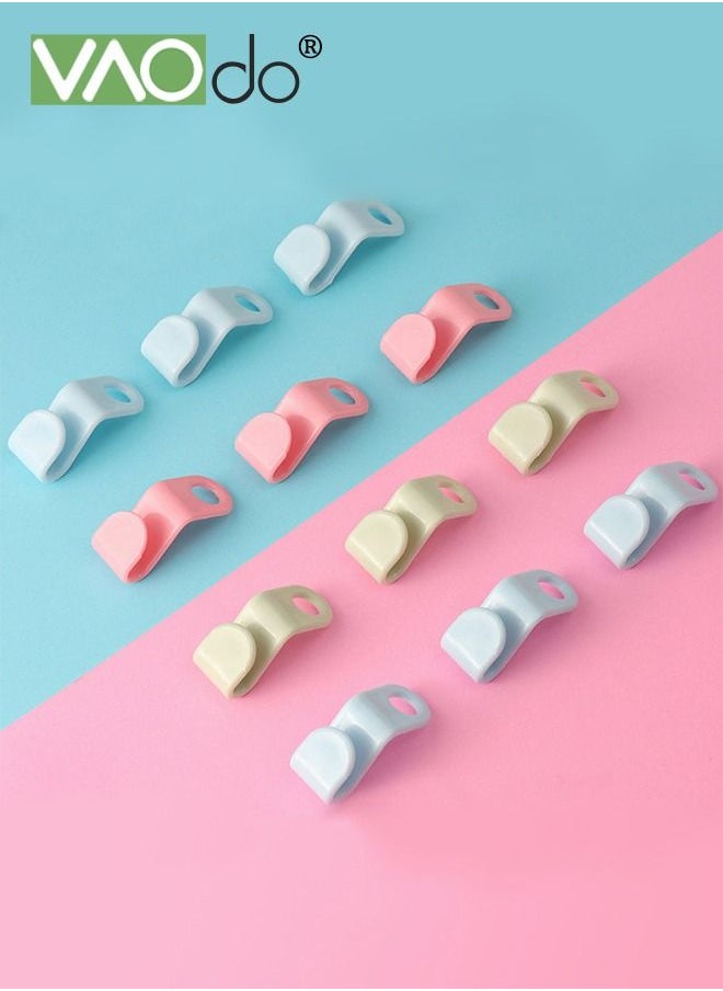VAOdo - 60PCS Clothes Hanger Connector Hooks Cascading Hanger Hooks Extender Clips Connection Hooks for Heavy Duty Space Saving Outfit Hangers or Clothes Closet Colorful - Image 1