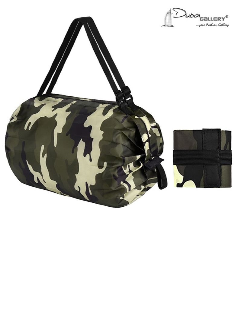 DubaiGallery Portable Shopping Bags,Foldable Reusable Grocery Bags,Large Capacity,Picnic Camping Storage Bag Shopping Tote Bag  - Image 1
