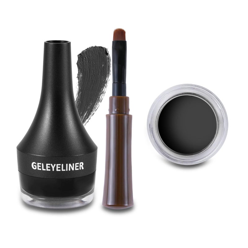Boobeen Waterproof Gel Eyeliner Smudgeproof Eye Liner Gel Makeup Set High Pigment Easy to Apply Longlasting For All Day