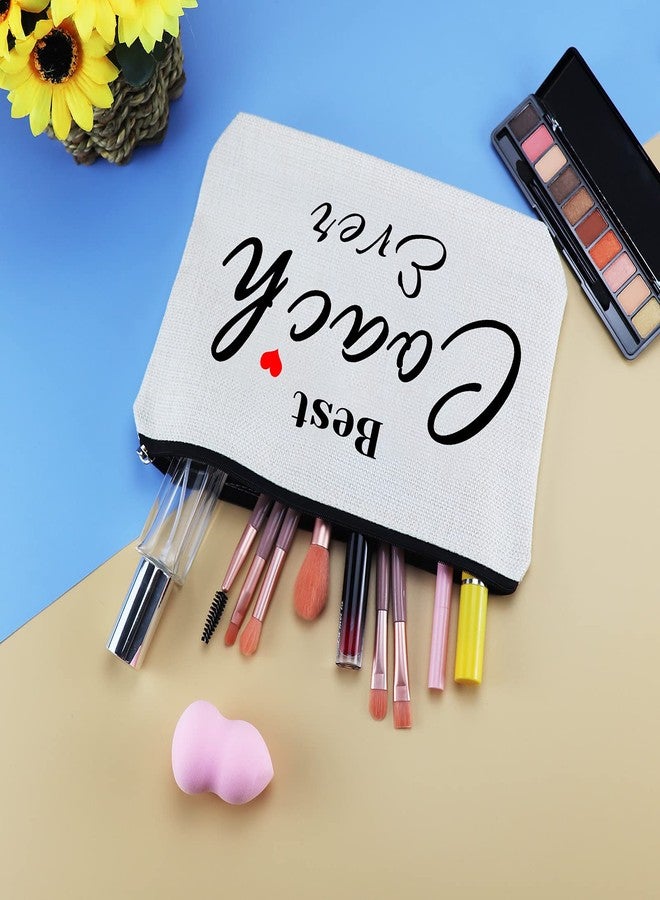 Mikela Coach Gifts Coach Thank You Gifts Makeup Bag Gift for Women Cosmetic Bag Appreciation Birthday Gift for Coaches Teacher Soccer Football Cheer Baseball Volleyball Swim Dive Gym Coaches Toiletry Pouch - Image 4