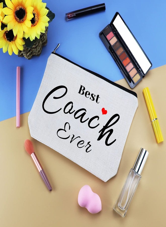 Mikela Coach Gifts Coach Thank You Gifts Makeup Bag Gift for Women Cosmetic Bag Appreciation Birthday Gift for Coaches Teacher Soccer Football Cheer Baseball Volleyball Swim Dive Gym Coaches Toiletry Pouch - Image 3