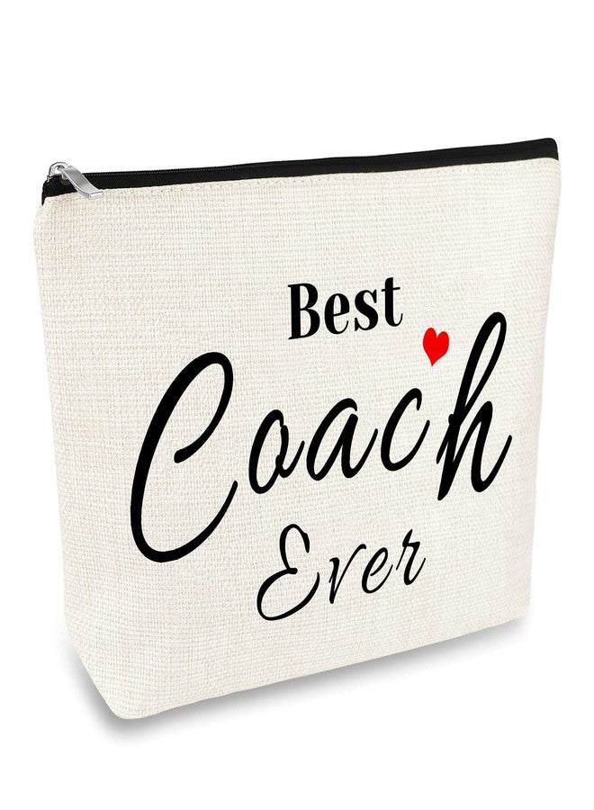 Mikela Coach Gifts Coach Thank You Gifts Makeup Bag Gift for Women Cosmetic Bag Appreciation Birthday Gift for Coaches Teacher Soccer Football Cheer Baseball Volleyball Swim Dive Gym Coaches Toiletry Pouch - Image 1