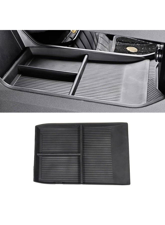 NOSKIN Car Central Armrest Console Storage Tray Organizer with Cup Holder for Jetour T2 2023-2026, Black Plastic - Image 1