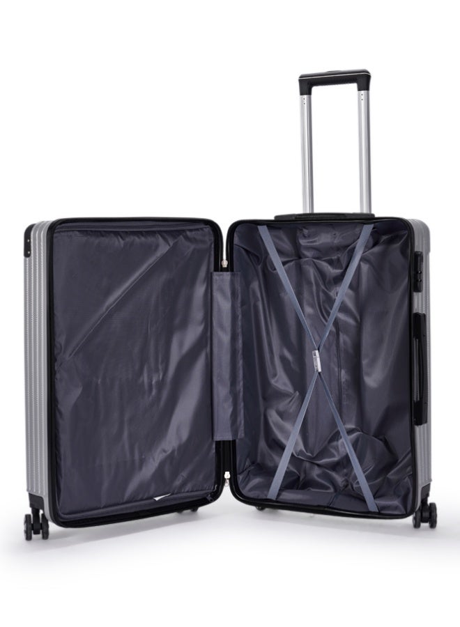 LIMRA Travel Bags 20-Inch Lightweight ABS Carry-On Luggage – 360° Spinner Wheels – Hard Shell Suitcase with Telescopic Handle Silver - Image 5