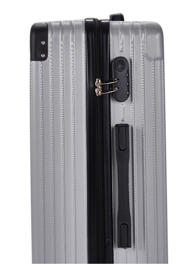 LIMRA Travel Bags 20-Inch Lightweight ABS Carry-On Luggage – 360° Spinner Wheels – Hard Shell Suitcase with Telescopic Handle Silver - Image 4