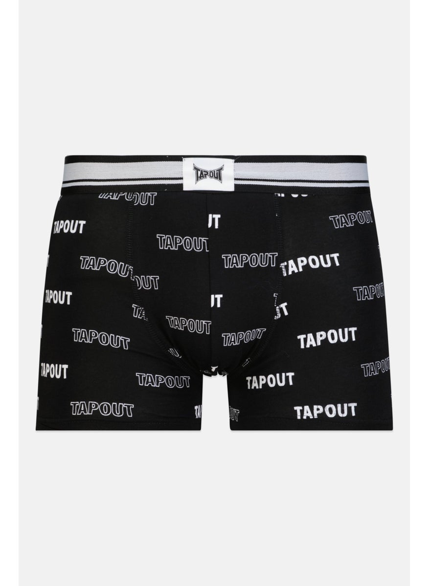 TapouT - Men 3 Pieces Brand Logo Boxers Set, Black/White - Image 1