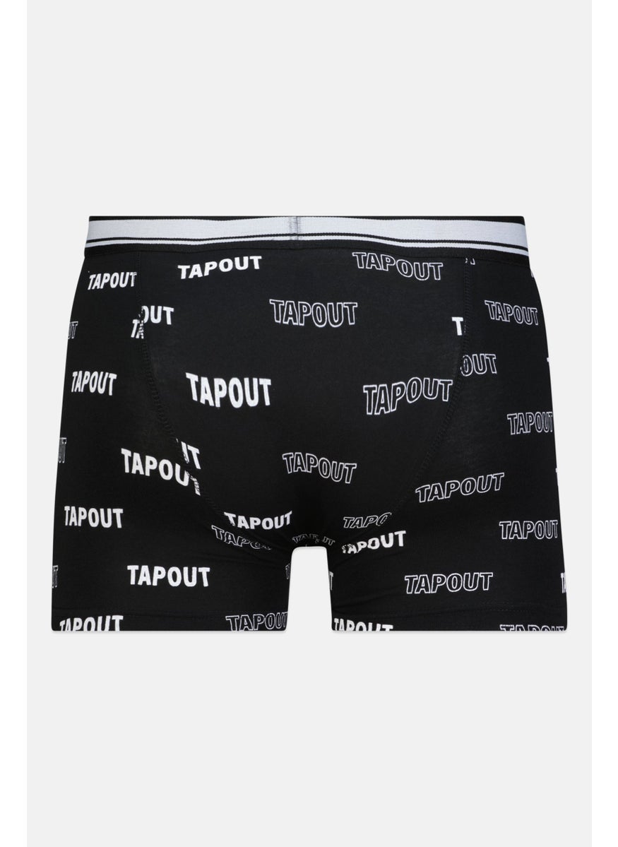 TapouT - Men 3 Pieces Brand Logo Boxers Set, Black/White - Image 1