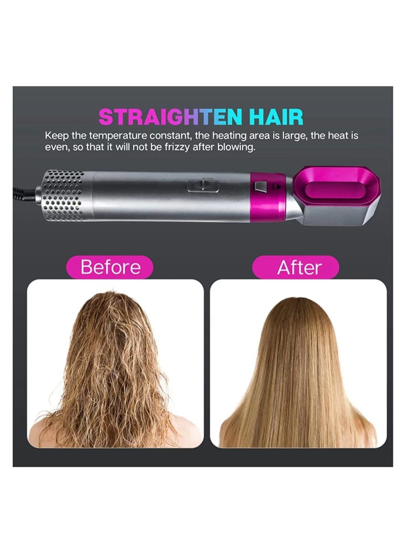 ELTRAZONE 5 In 1 1000W Hair straightener brush, Dryer and Volumizer, Detachable Hair Styler, One-Step Hot Air Brush Negative Ions Constant Temperature Hot Air brush straightener for women - Image 4
