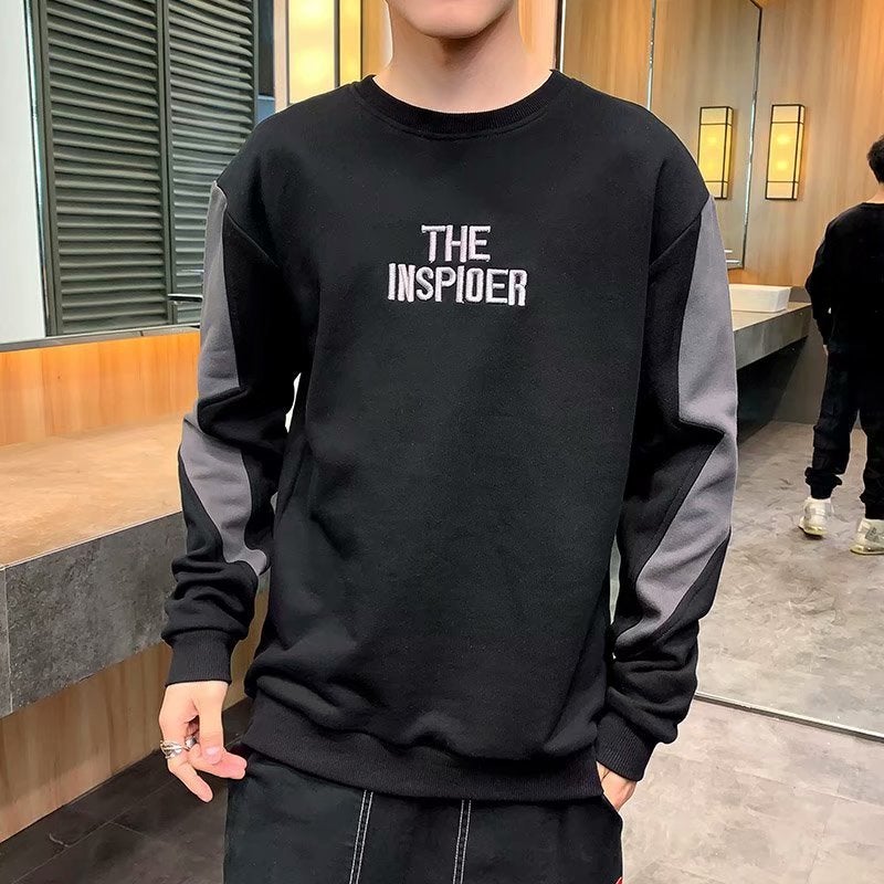 Crewneck pullover vests mens 2020 autumn and winter New Youth Korean version of Joker trend slim fit jacket a generation of hair 937 Black  - Image 1