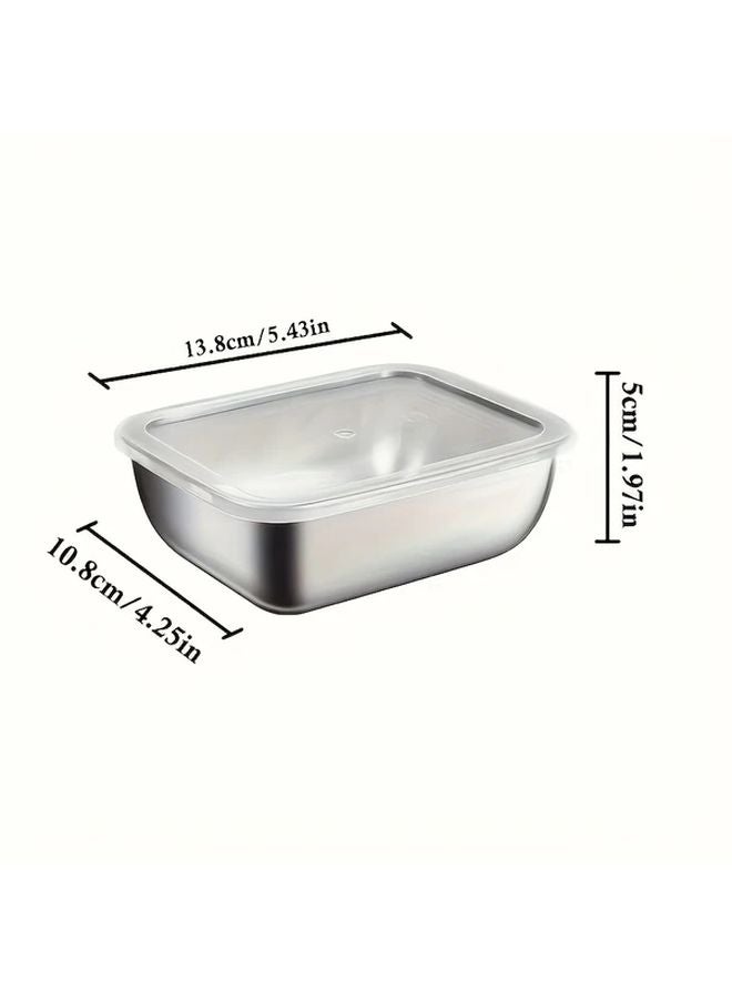 6pcs Stainless Steel Airtight Food Storage Containers Leakproof Freezer Safe Stackable - Image 3
