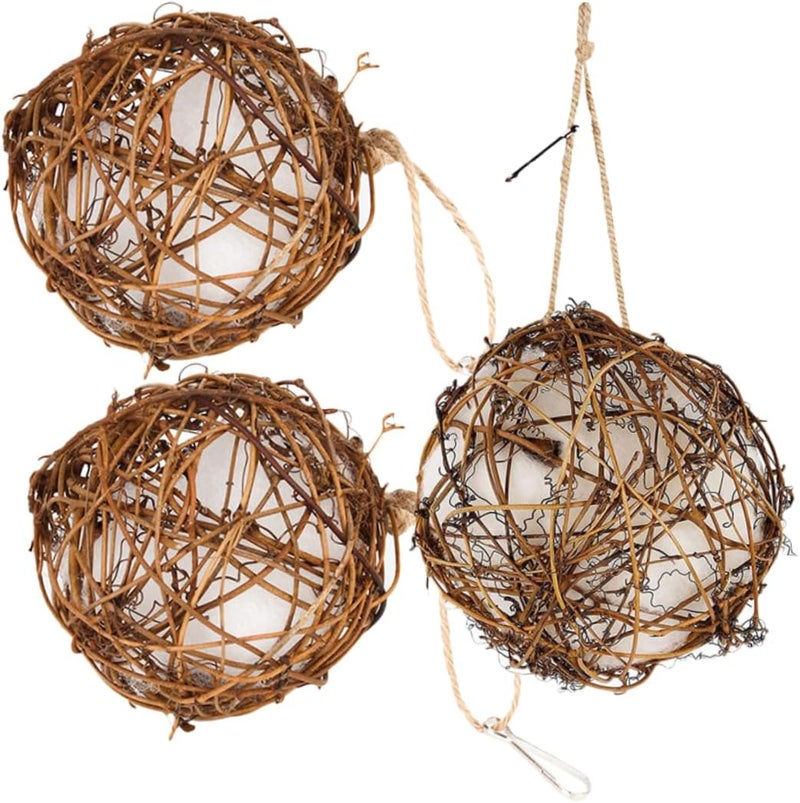 Kisangel 3pcs Hummingbird Nest Builder Outdoor Nesting Material Bird Nest Feeder for Garden Decor - Image 1