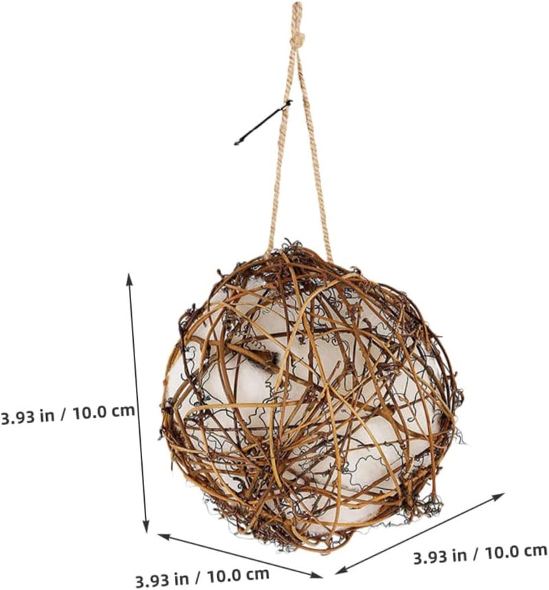 Kisangel 3pcs Hummingbird Nest Builder Outdoor Nesting Material Bird Nest Feeder for Garden Decor - Image 2