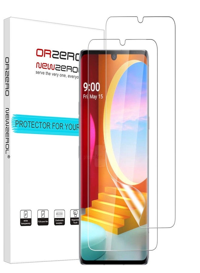Orzero أورزيرو (عبوة 2 واقي شاشة TPU متوافق مع LG Velvet / LG Velvet 5G UW (ليس زجاج مقسى) واقي شاشة بجودة ممتازة تغطية كاملة عالية الدقة مضاد للخدش خالي من الفقاعات - Image 1