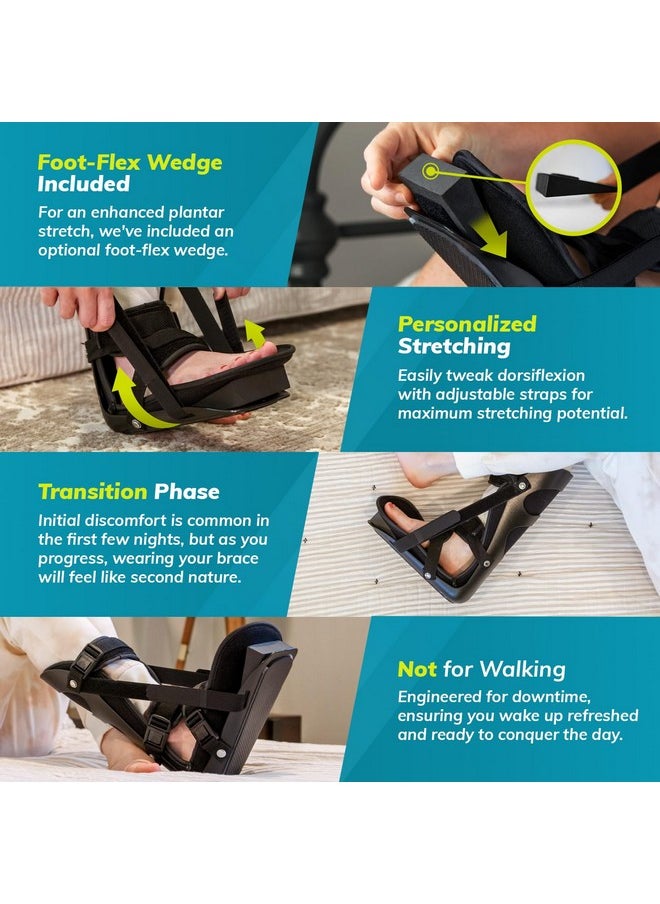 BraceAbility BraceAbility Sleeping Stretch Boot - Plantar Fasciitis Night Foot Splint Adjustable Achilles Tendonitis Brace for Fascia, Tendon and Calf Stretching, Heel and Bone Spur, Arch Pain Treatment (Medium)  - Image 3
