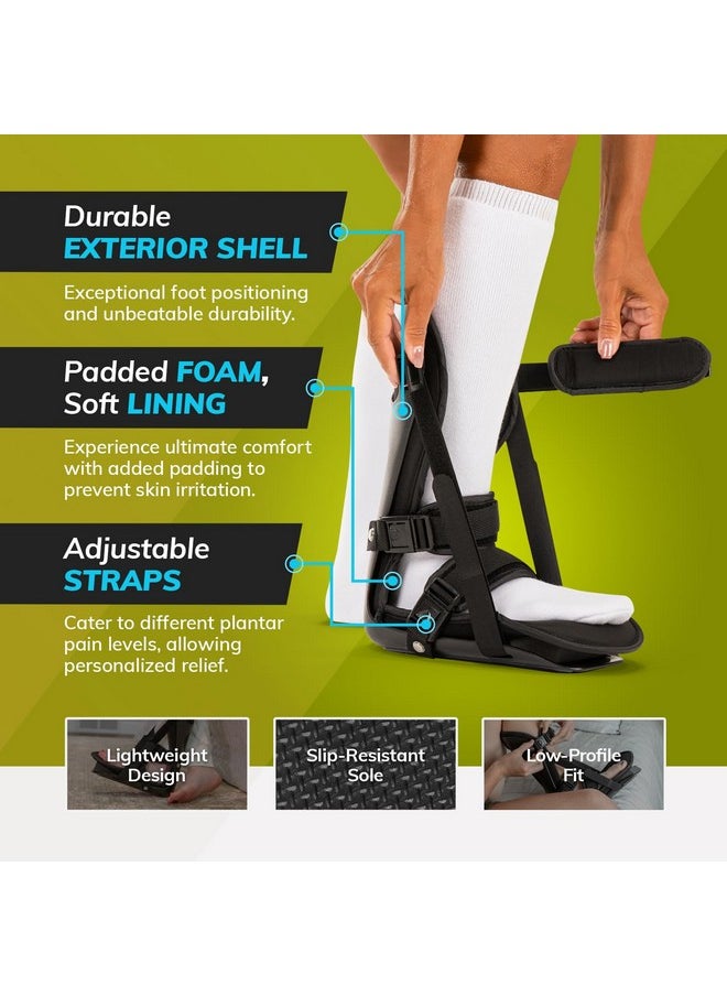 BraceAbility BraceAbility Sleeping Stretch Boot - Plantar Fasciitis Night Foot Splint Adjustable Achilles Tendonitis Brace for Fascia, Tendon and Calf Stretching, Heel and Bone Spur, Arch Pain Treatment (Medium)  - Image 2