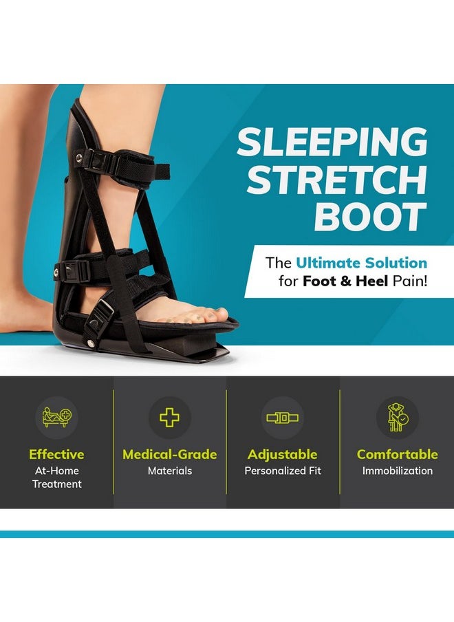 BraceAbility BraceAbility Sleeping Stretch Boot - Plantar Fasciitis Night Foot Splint Adjustable Achilles Tendonitis Brace for Fascia, Tendon and Calf Stretching, Heel and Bone Spur, Arch Pain Treatment (Medium)  - Image 5