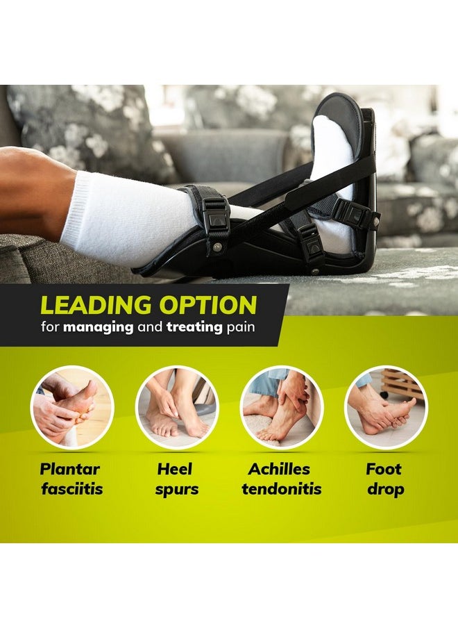 BraceAbility BraceAbility Sleeping Stretch Boot - Plantar Fasciitis Night Foot Splint Adjustable Achilles Tendonitis Brace for Fascia, Tendon and Calf Stretching, Heel and Bone Spur, Arch Pain Treatment (Medium)  - Image 4